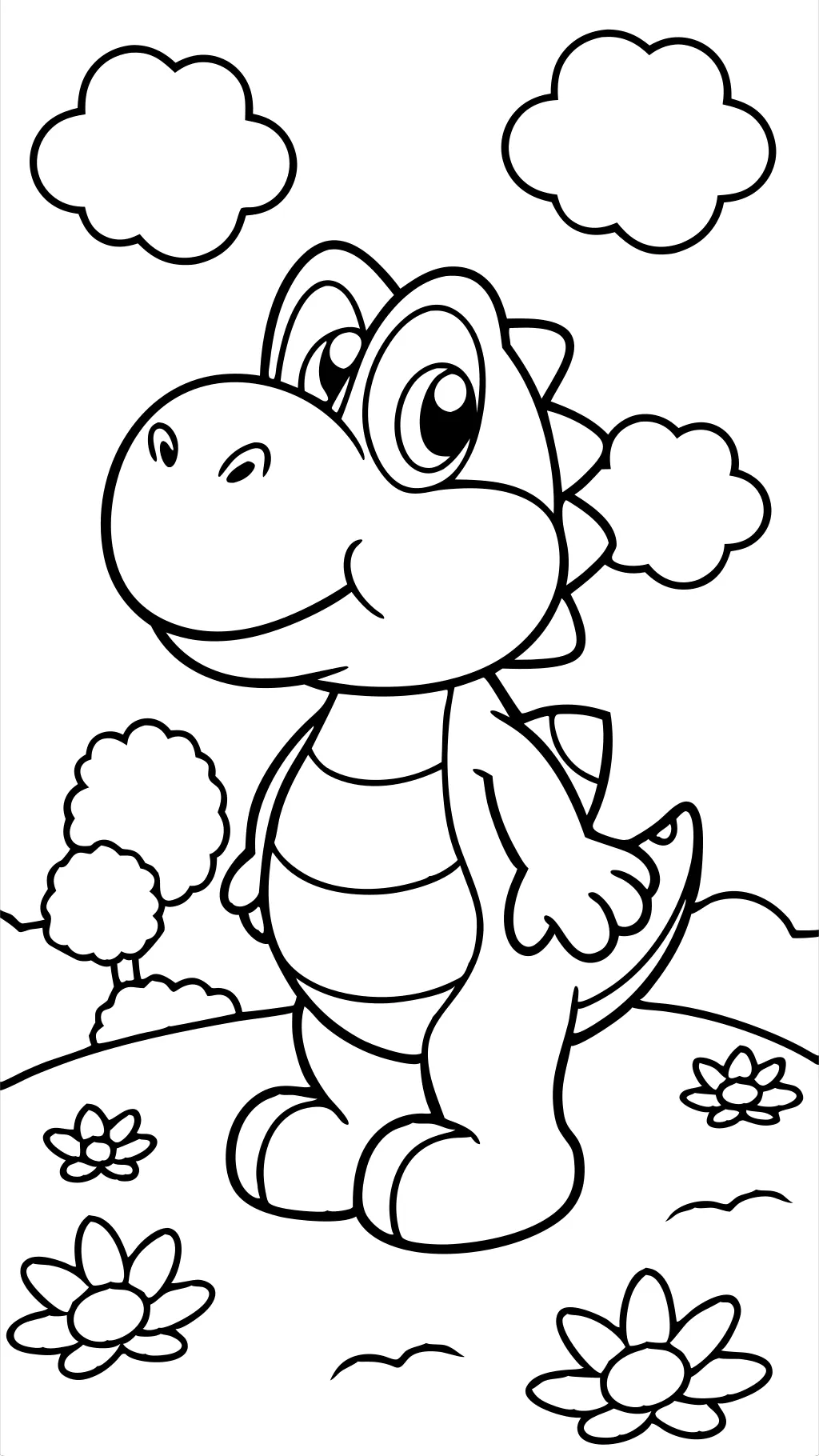 yoshi coloring page